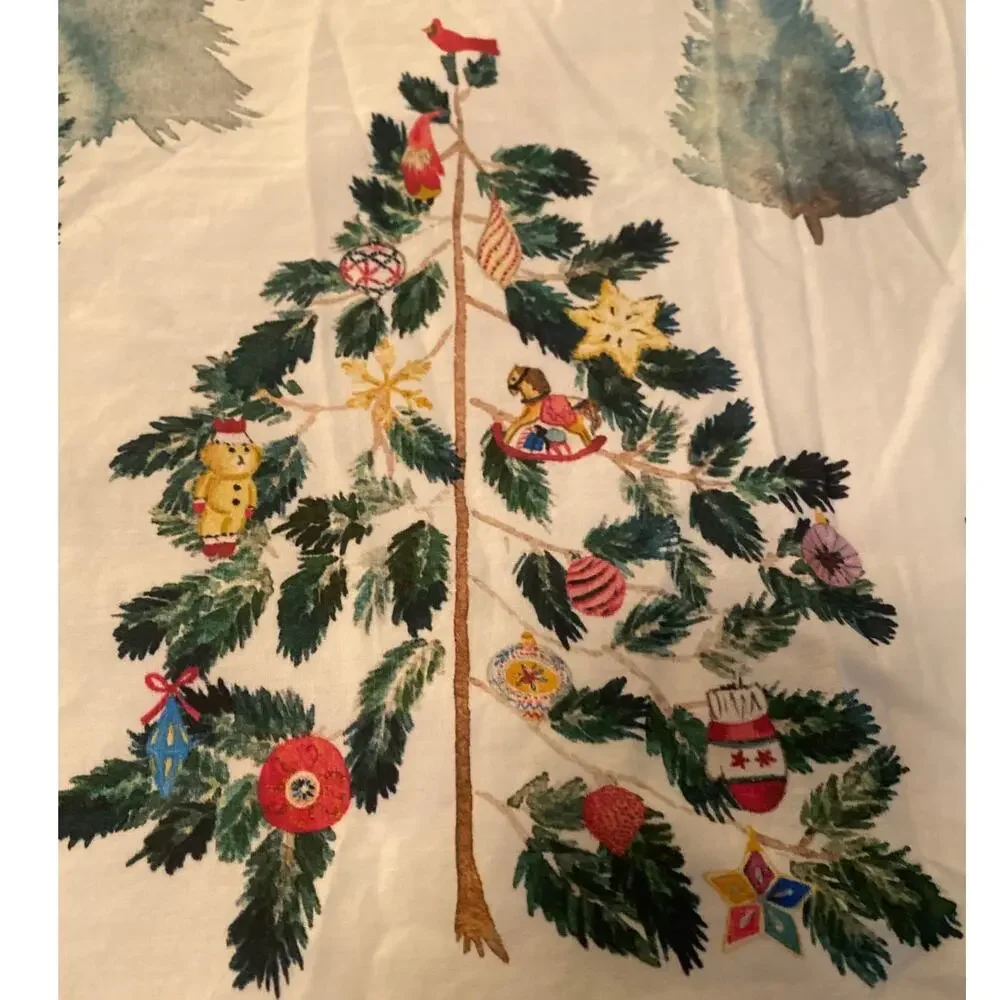 Pottery Barn Christmas in the Country King Duvet Cover 2 Shams Set 3 Pieces
